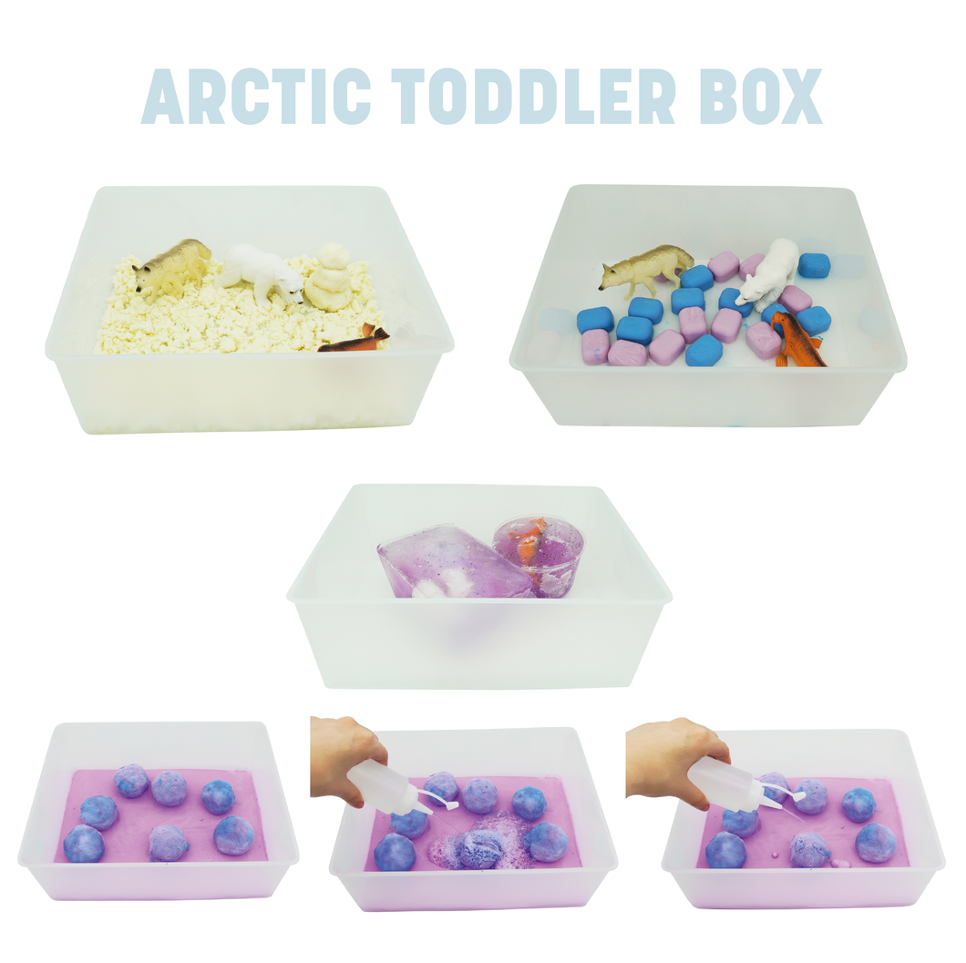 Taste-Safe Toddler Arctic Sensory Bin