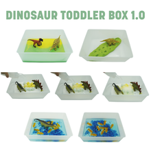 Load image into Gallery viewer, Taste Safe Dinosaur Toddler Sensory Box 1.0